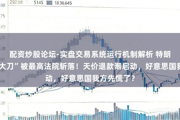 配资炒股论坛-实盘交易系统运行机制解析 特朗普的“关税大刀”被最高法院斩落！天价退款潮启动，好意思国我方先慌了？